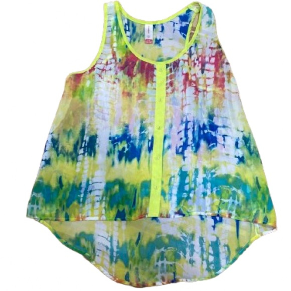 No Boundaries Colorful Tank Top L